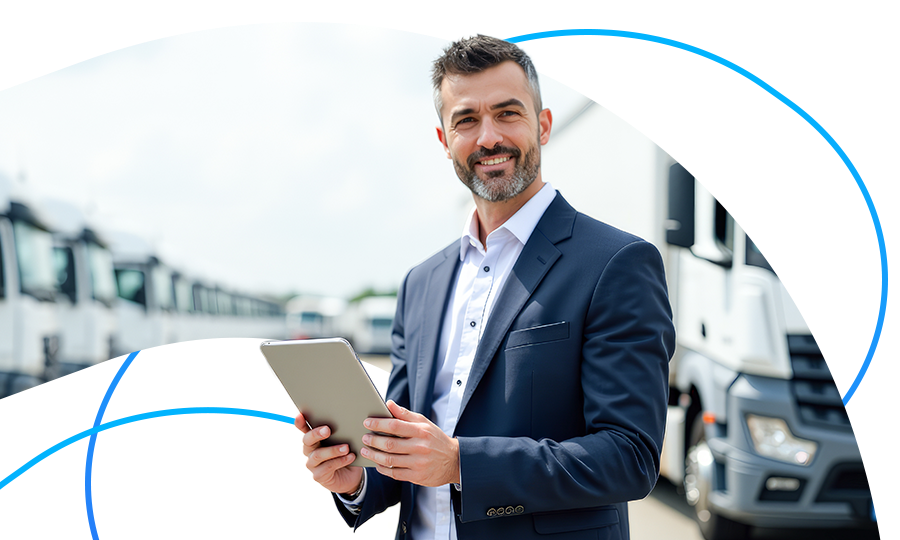 Representación de un equipo analizando datos en una pantalla grande.